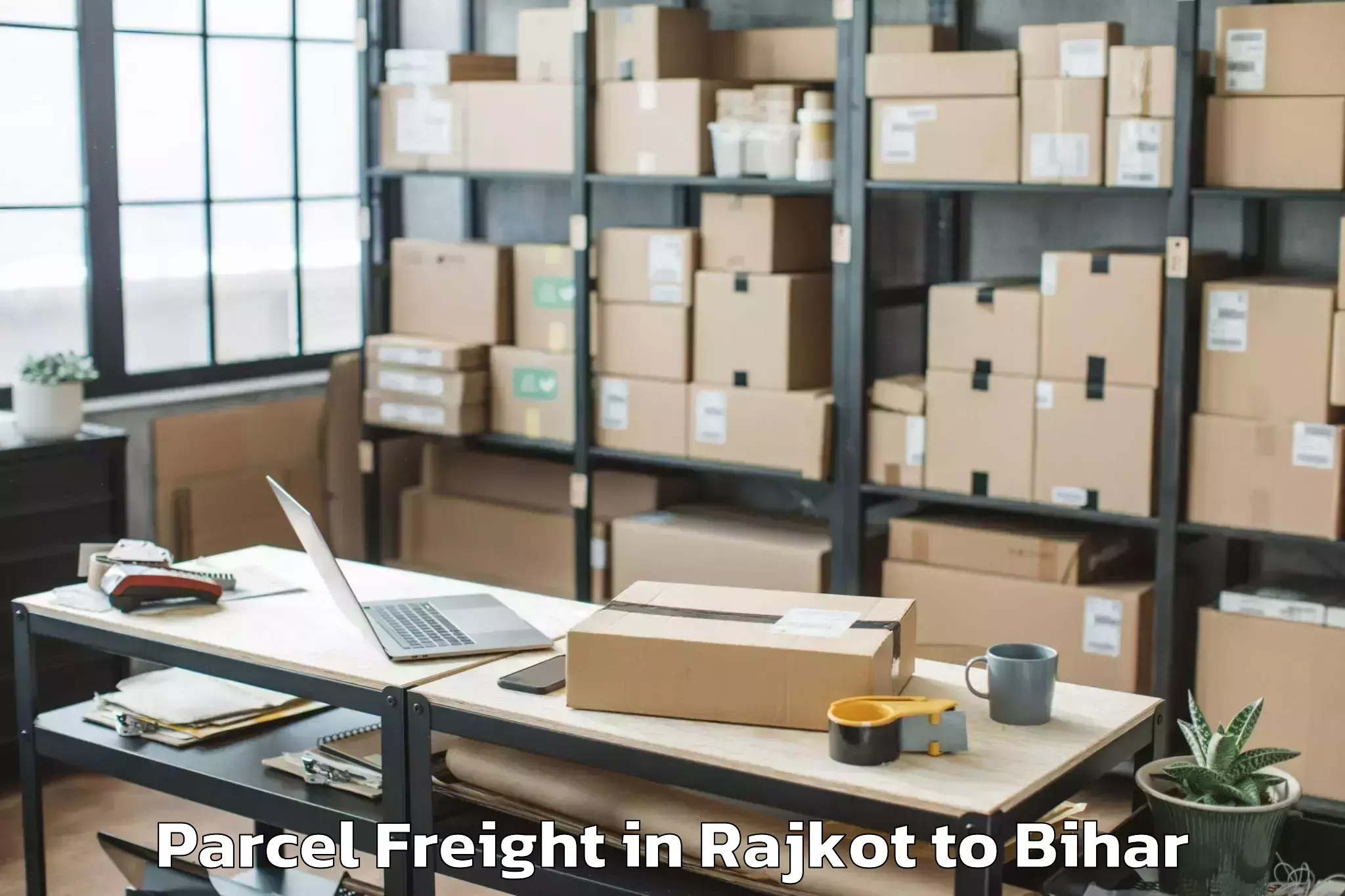 Top Rajkot to Raghunathpur Buxar Parcel Freight Available